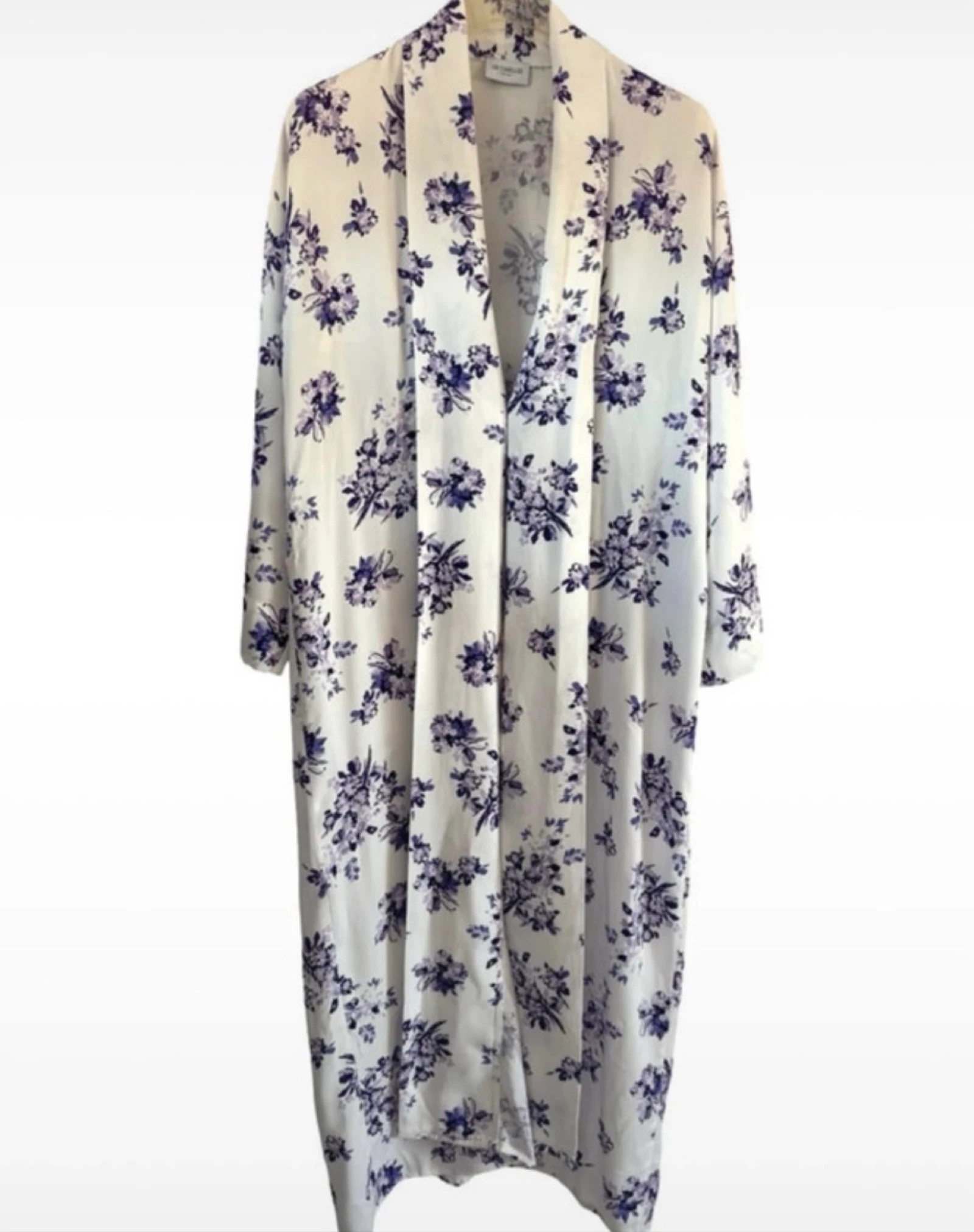 Les Jumelles maxi kimono floral print 100% viscose off white lilac – photo 5